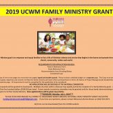 2019 Family Ministry Grant